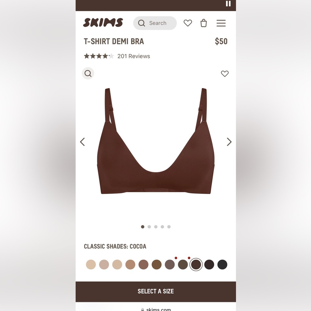 SKIMS t-shirt demi bra - Picture 6 of 6